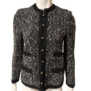 Vintage Classic Tweed Cardigan Jacket by Castleberry